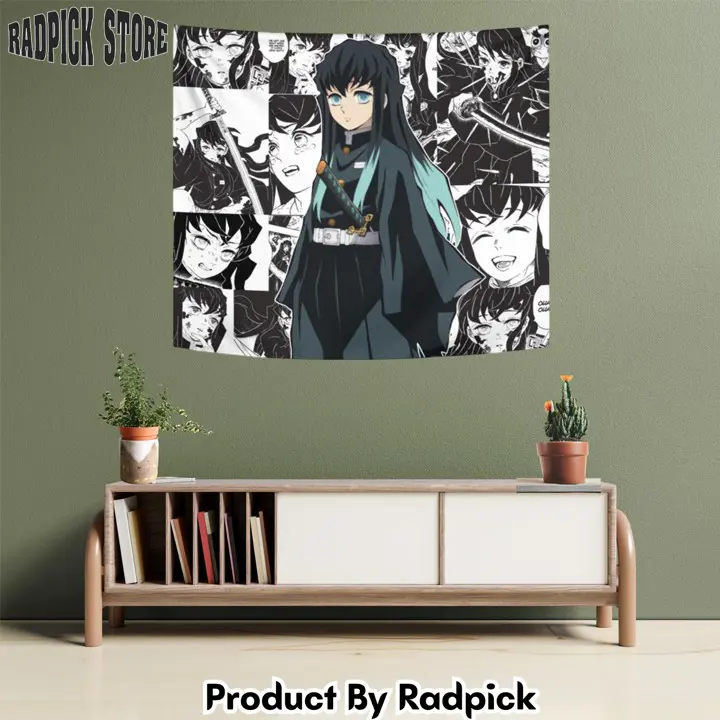 Muichiro tokito tapestry custom anime manga wall decor  rp5939802